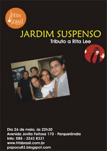 JARDIM SUSPENSO ESTREIA COM TRIBUTO A RITA LEE