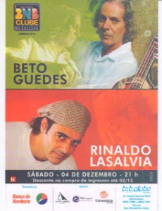 BETO GUEDES FAZ SHOW EM FORTALEZA NESTE SÁBADO