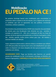 MOBILIZAÇÃO EM RESPEITO ÀS LEIS DE TRÂNSITO