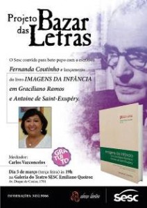 PROJETO BAZAR DAS LETRAS – SESC RECEBE A PROFESSORA E ESCRITORA FERNANDA COUTINHO