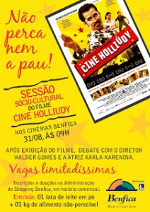 SHOPPING BENFICA REALIZA SESSÃO SÓCIO-CULTURAL DO FILME CINE HOLLIÚDY