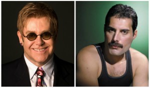 FREDDIE MERCURY E ELTON JOHN NO CINEMA