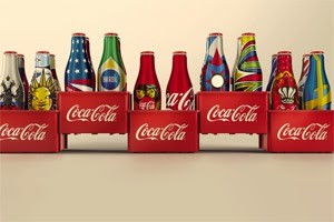 Garrafinhas da Coca-Cola reeditadas em alumínio