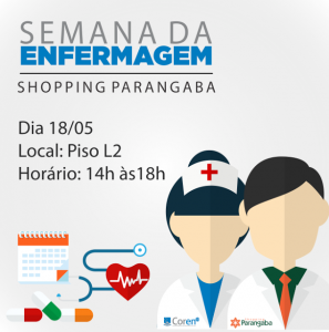 Semana de Enfermagem no Shopping Parangaa