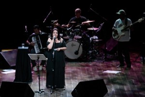 Entre sutilezas, canções e muitas histórias, Amelinha foi aplaudida por grande público nesta noite de domingo no Cineteatro São Luiz