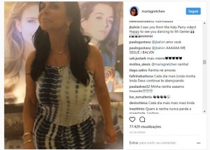 Nova celebridade internacional, Gretchen balança novamente internet brasileira dançando o novo hit “Mi Gente”, de J Balvin