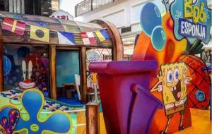 [RJ] Cenário interativo de Bob Esponja e sua turma no Américas Shopping