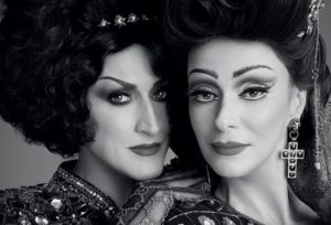 Paulo Gustavo e Mônica Martelli posam para a Vogue de janeiro incorporando Drag Queens