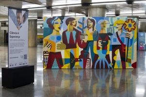 Painéis artísticos do projeto “Ciência é Esperança” são doados para instituições em São Paulo