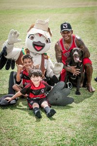 FC Atlético comemora o mês das crianças com presença de Arigool e Mascote da FCF