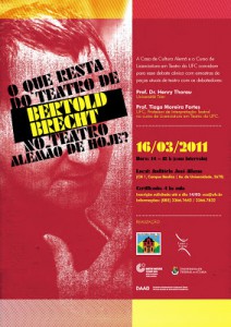 TEATRO DE BERTOLD BRECHT EM DEBATE