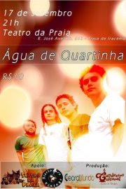 ÁGUA DE QUARTINHA NO TEATRO DA PRAIA