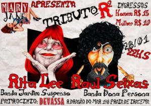TRIBUTO A RITA E RAUL NESTE SÁBADO