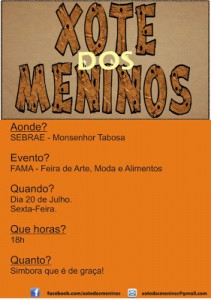 XOTE DOS MENINOS NO SEBRAE