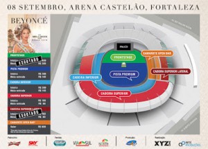 VENDA DE ESTACIONAMENTO PARA SHOW DA BEYONCÉ COMEÇA AMANHÃ