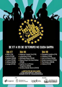 COMEÇA O II FESTIVAL CUCA INDEPENDENTE