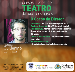 Curso livre analisa o lugar do corpo do diretor no ato criativo