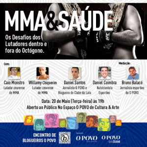 MMA & Saúde serão discutidos no Espaço O POVO de Cultura & Arte