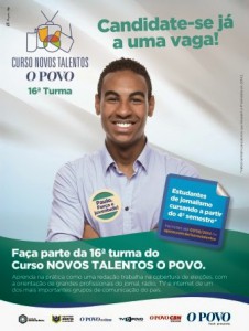 Inscrições abertas para a 16ª turma do curso Novos Talentos O POVO