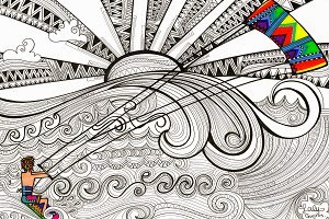 Ilustradora Laly Gueiros lança coleção inspirada em esportes ao ar livre