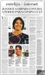 Papo Cult é notícia no jornal O Estado