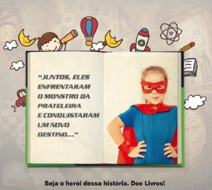 Campanha de doação de livros