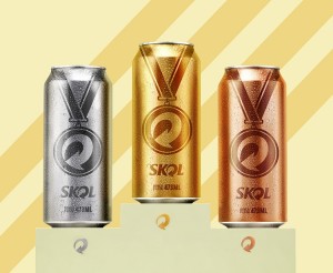 Skol lança latas com as cores das medalhas olímpicas