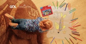 GOL e Faber-Castell se unem na ação “Colorindo o Dia” para motivar pais e filhos a viajarem sem sair de casa