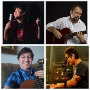 Show “Estamos aí!”, com Claudine Albuquerque,  Paulo Araújo, Álcio Barroso e Rogério Lima no CCBNB