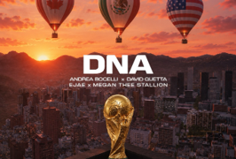 Andrea Bocelli, David Guetta, Megan Thee Stallion e EJAE cantam o hino oficial da Copa do Mundo 2026